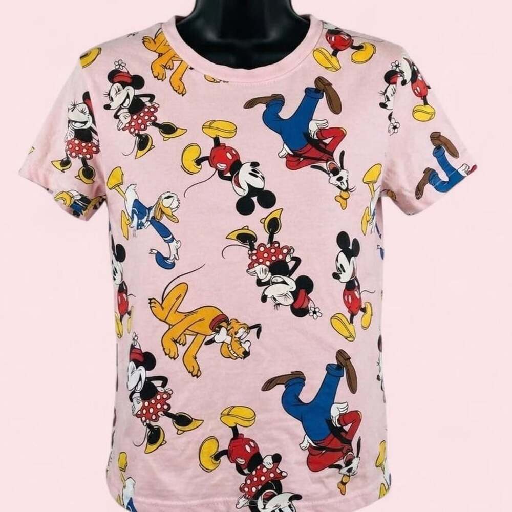 Disney Mickey & Friends All-Over Print T-Shirt Medium